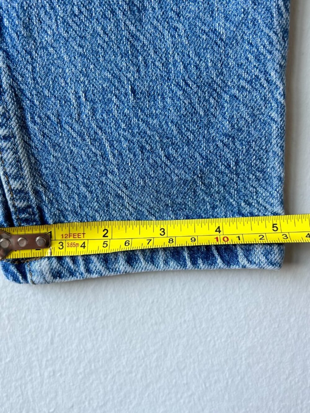 Reformation Cynthia High Rise Slim Straight Jeans Light Wash Cotton Size 26 - Picture 11 of 11